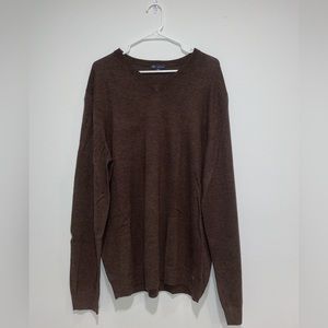 Dark Brown Gap V-Neck Sweater